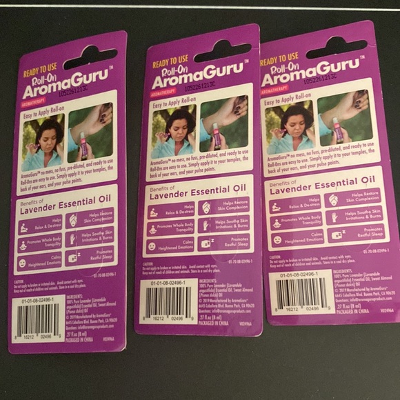 NWT AromaGuru Lavender Roll On Lot - Picture 2 of 3